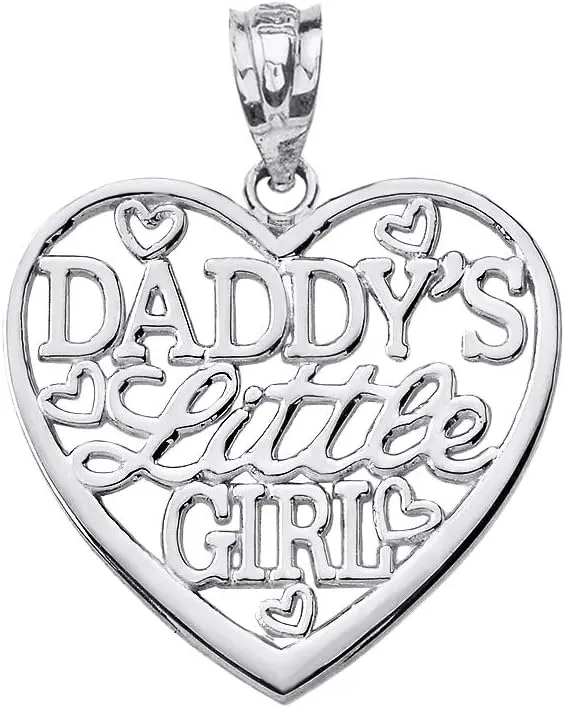 Beautiful 'Daddy's Little Girl' Heart Shaped Necklace Pendant