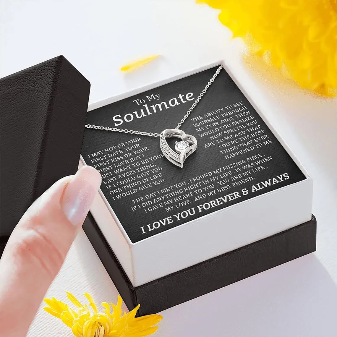 Beautiful Soulmate Necklace To My Girlfriend Wife Necklace My Future Wife Gift Soulmate Jewelry Forever Love Necklace, Love Knot and alluring Necklace