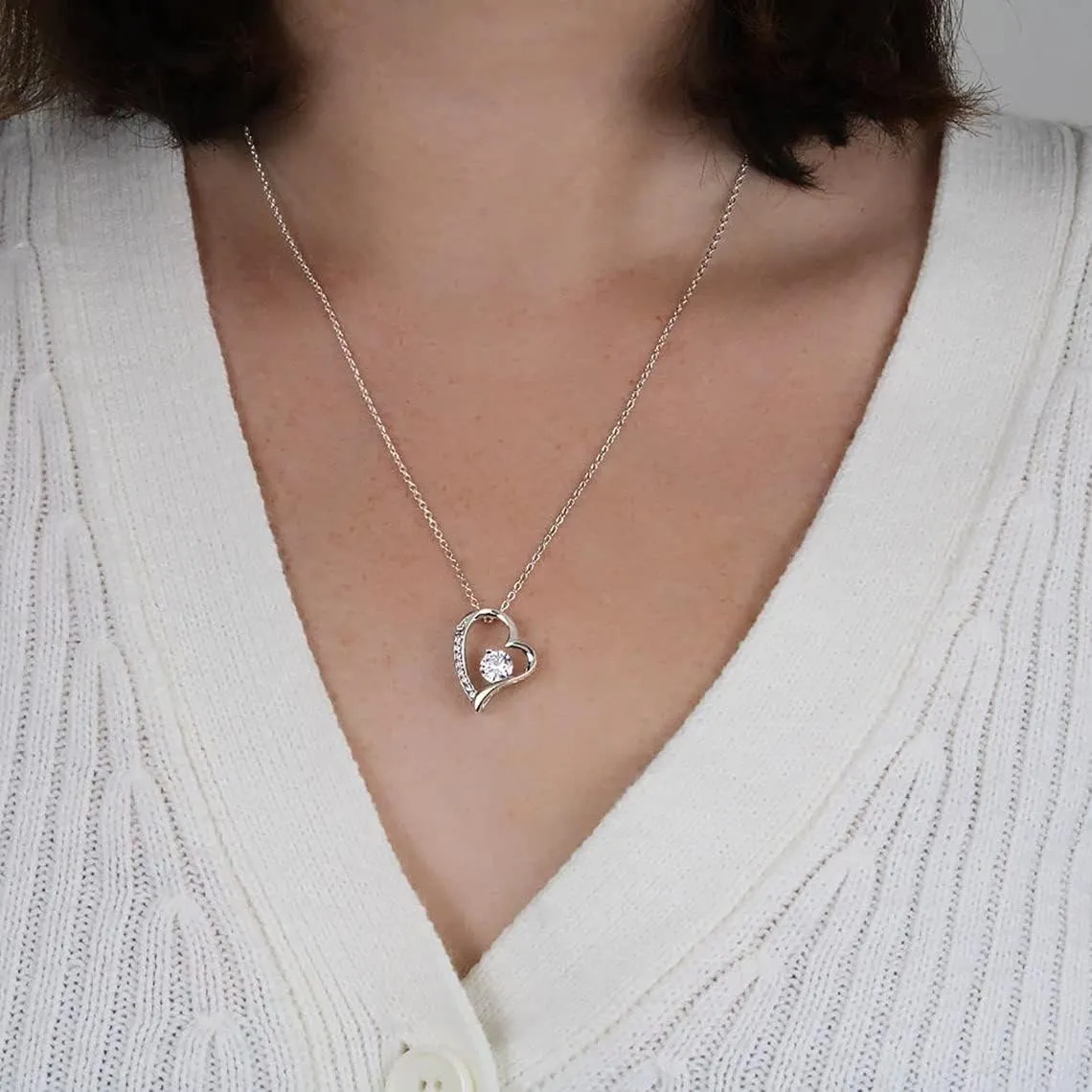 Beautiful Soulmate Necklace To My Girlfriend Wife Necklace My Future Wife Gift Soulmate Jewelry Forever Love Necklace, Love Knot and alluring Necklace