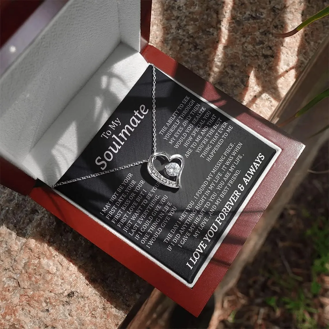 Beautiful Soulmate Necklace To My Girlfriend Wife Necklace My Future Wife Gift Soulmate Jewelry Forever Love Necklace, Love Knot and alluring Necklace