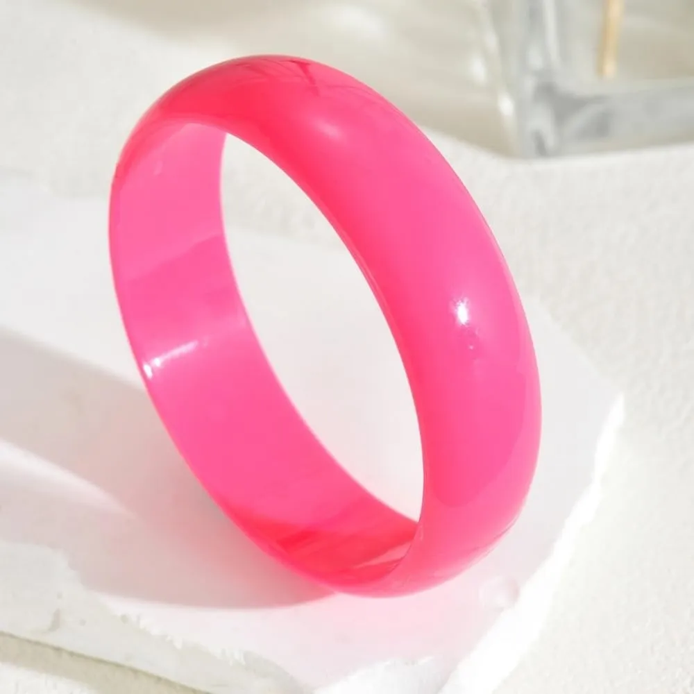 Bohemian Colorful Geometric Cuff Bangle Chunky Irregular Wide Bangle Bracelets Multiple Color Acrylic Resin Statement Jewelry for Women Party Jewelry