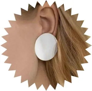 Boho Coin Disc Studs Earrings Large Gold Circle Drop Statement Charm Big Round Dangle Minimalist Prom Jewelry Gifts for Women and Girls