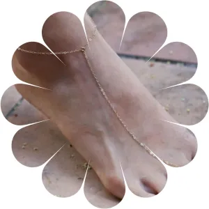 Boho Ring Toe Anklet Bracelet Gold Barefoot Sandals Anklet Minimalist Ankle Bracelet Toe Ring Foot Chain Wedding Foot Anklet Chain Jewelry for Women