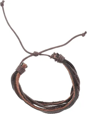 Braided Leather Bracelet for Women and Men Adjustable Multi Layer Cuff Wristband with Retro Rope Design Unique Jewelry for All Occasions