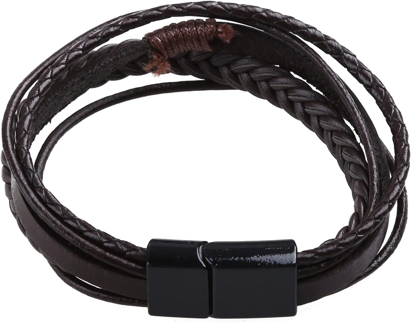 Braided Leather Bracelets for Men Women Woven Cuff Wrap Ethnic Tribal Bracelets Handmade Ethnic Styles Bangle