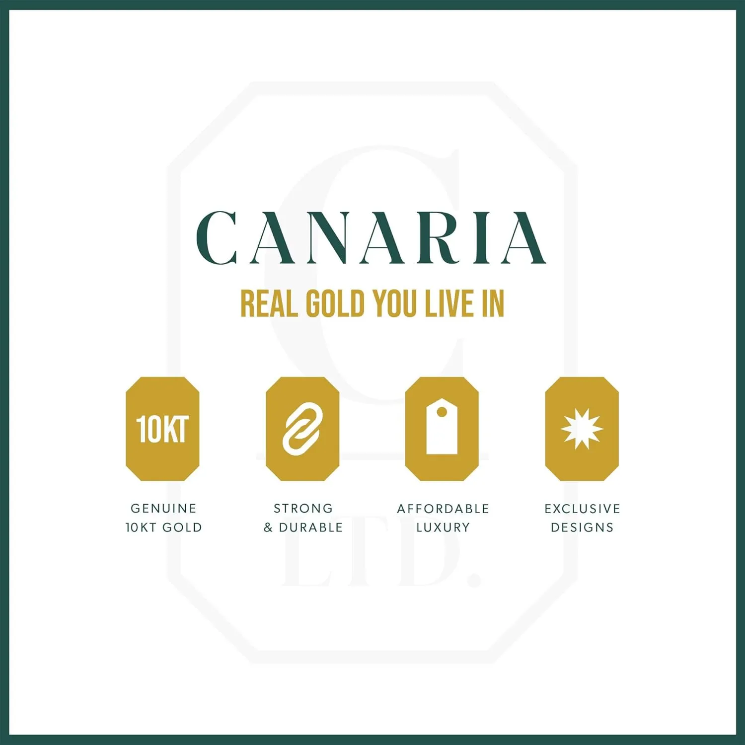 Canaria 0.6mm 10kt Yellow Gold Box-Chain Necklace