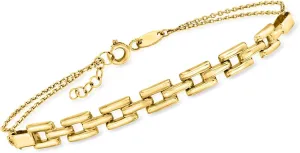 Canaria 10kt Yellow Gold Panther-Link Bracelet