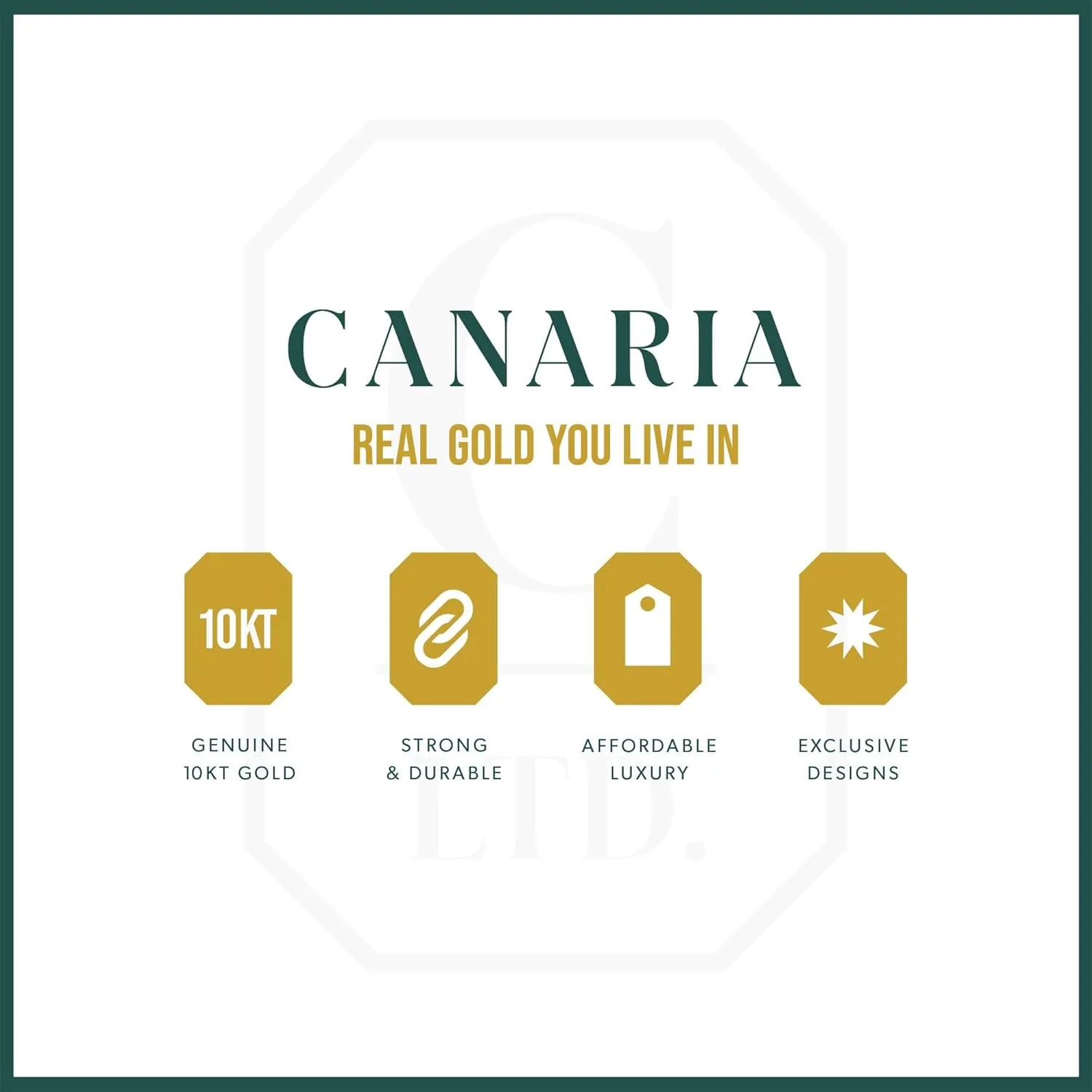 Canaria 10kt Yellow Gold Panther-Link Bracelet