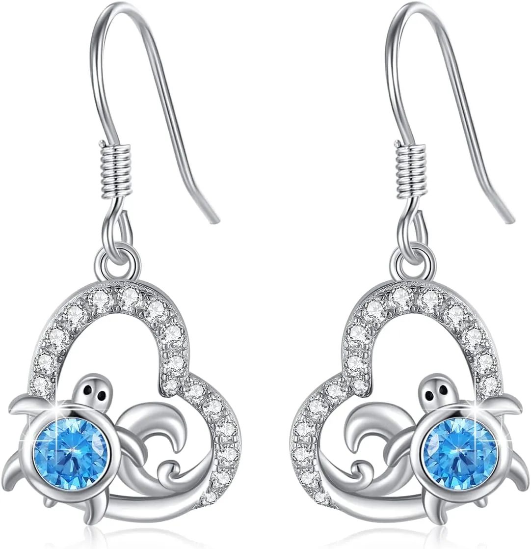 Cat/Butterfly/Evil Eye/Panda/Skull/Celtic Knot Cross Dragonfly Earrings for Women, SILIKEPA 925 Sterling Silver Hook Earrings Hypoallergenic Fine Jewelry Gift