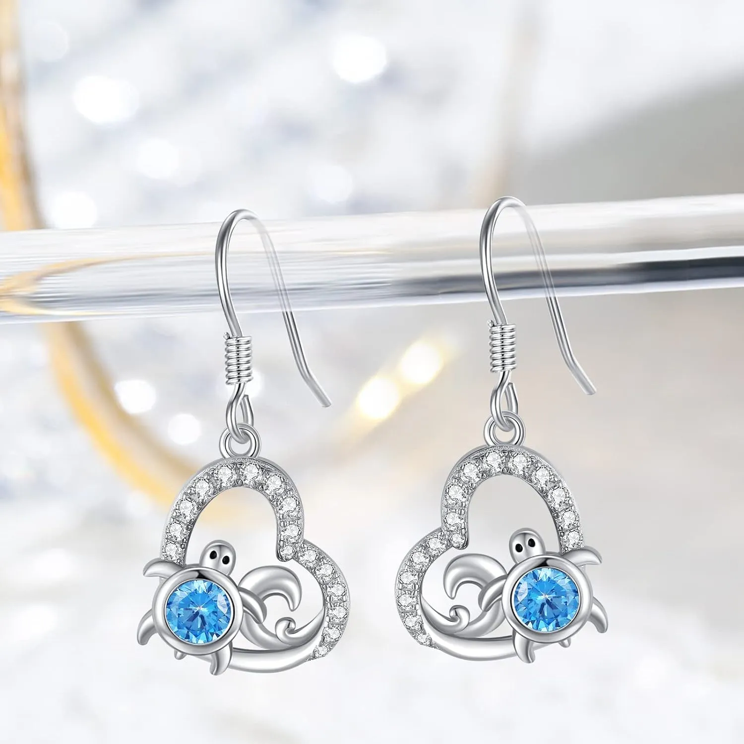 Cat/Butterfly/Evil Eye/Panda/Skull/Celtic Knot Cross Dragonfly Earrings for Women, SILIKEPA 925 Sterling Silver Hook Earrings Hypoallergenic Fine Jewelry Gift
