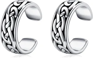 Celtic Knot Ear Cuff Earrings Sterling Silver Celtic Earrings Non Piercing Clip on Cartilage Celtic Jewelry for Women Men