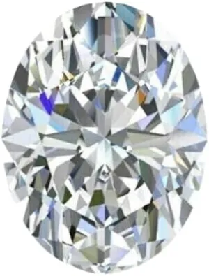 Certified 2.60 CT Oval Cut White Diamond Natural VVS1 D Grade Gemstone