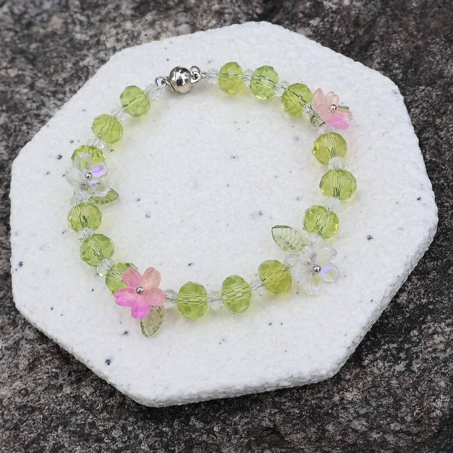 Chakra Bracelet for Women Men, Anxiety Relief & Stress Reduction - Natural Quartz & Liuli Beads Spiritual Energy Bracelet for Yoga, Meditation - Healing Gift for Calming & Positive Energy