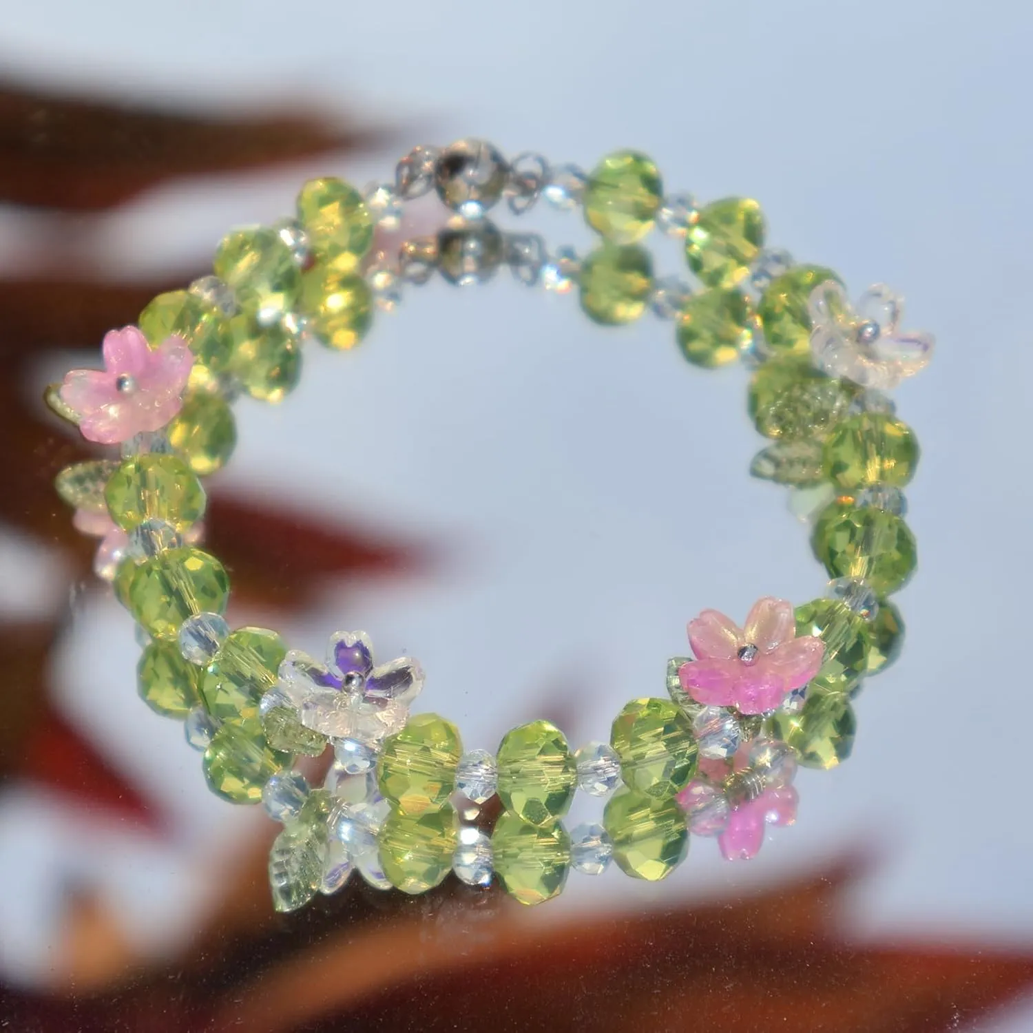 Chakra Bracelet for Women Men, Anxiety Relief & Stress Reduction - Natural Quartz & Liuli Beads Spiritual Energy Bracelet for Yoga, Meditation - Healing Gift for Calming & Positive Energy