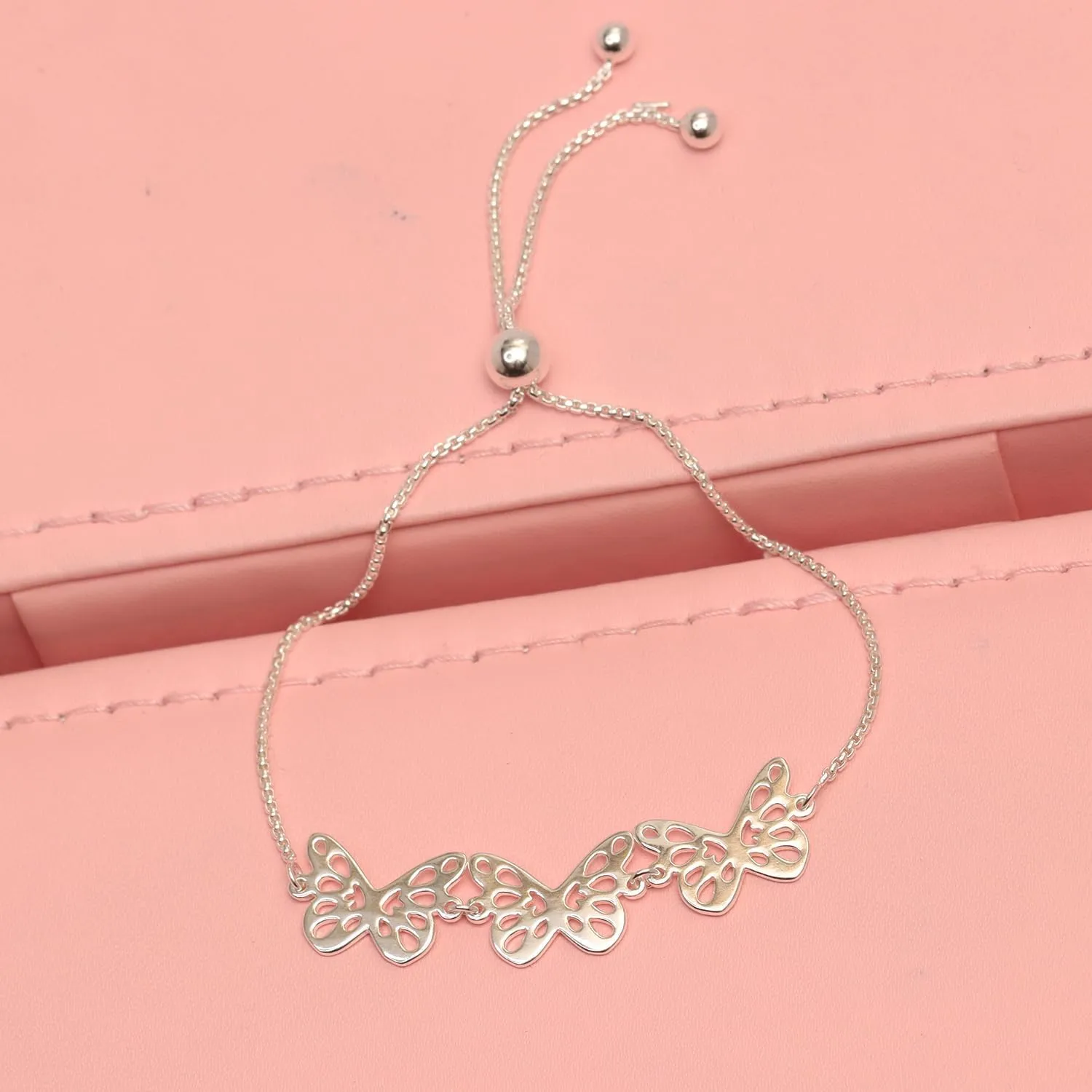 Charmsy 925 Sterling Silver Butterfly Earrings & Bracelets for Women | Butterfly Jewelry Gifts for Wife Mom Daughter