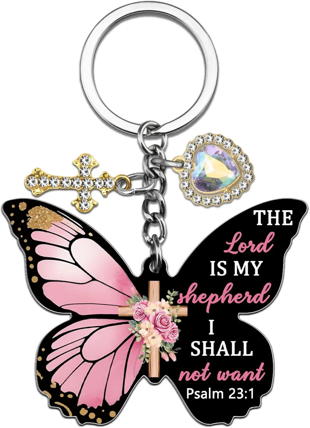 Christian Keychain First Communion Gifts for Girls Women Men Baptism Kids Religious Acrylic Decor Christmas Gift