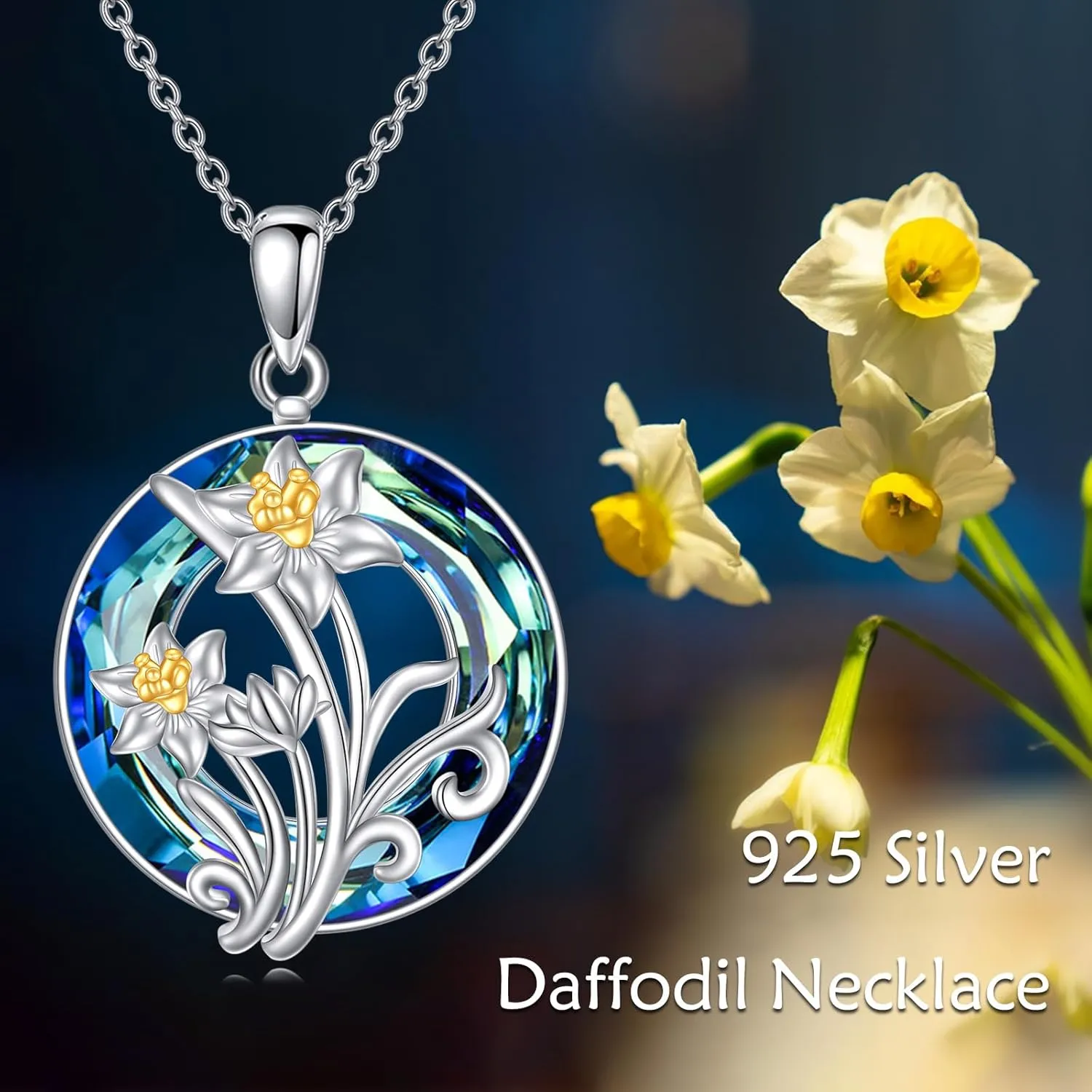 Circle Crystal Necklace Axolotl/Tiger/Turtle/Bear/Cat/Bunny/Bird/Hummingbird/Penguin/Frog/Hippo/Bee/Mushroom/Tree of Life/Lotus/Sunflower/Daffodil/Dog/Dolphin/Wolf Pendant Necklace Animal Jewelry Gifts For Women