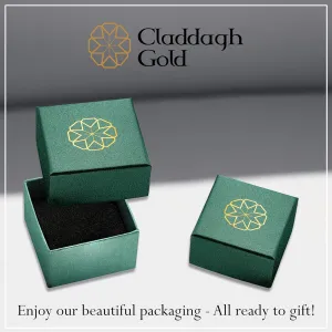 Claddagh Gold Men's 10K or 14K Texas State Map Textured Ring Available in Yellow Rose and White Gold with multiple ring sizes