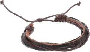 CLISPEED Vintage Multi-layer Braided Rope Bracelet Western Cowboy Style Mens Handmade Adjustable Wristband