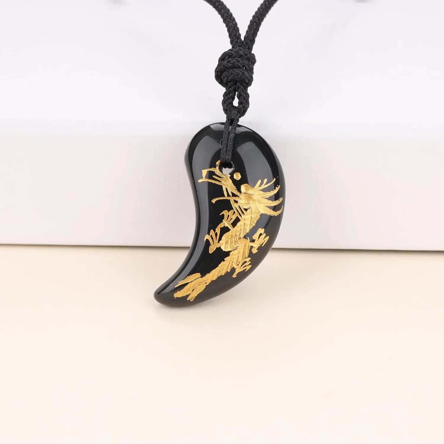 COAI Japanese Magatama Healing Crystal Necklace