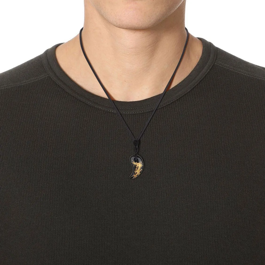 COAI Japanese Magatama Healing Crystal Necklace