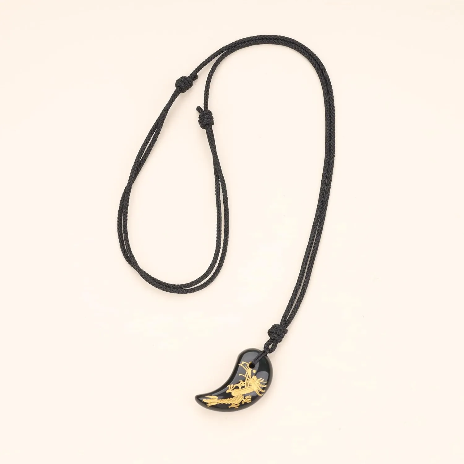 COAI Japanese Magatama Healing Crystal Necklace