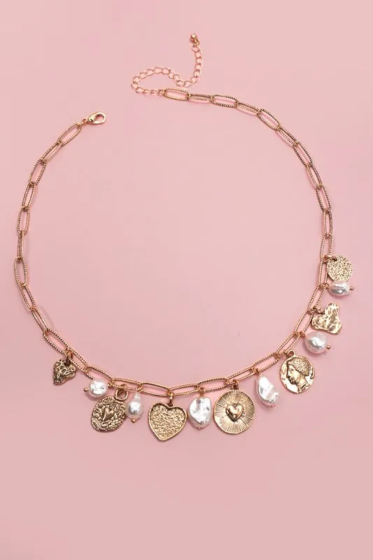 Coin-Charmed Necklace