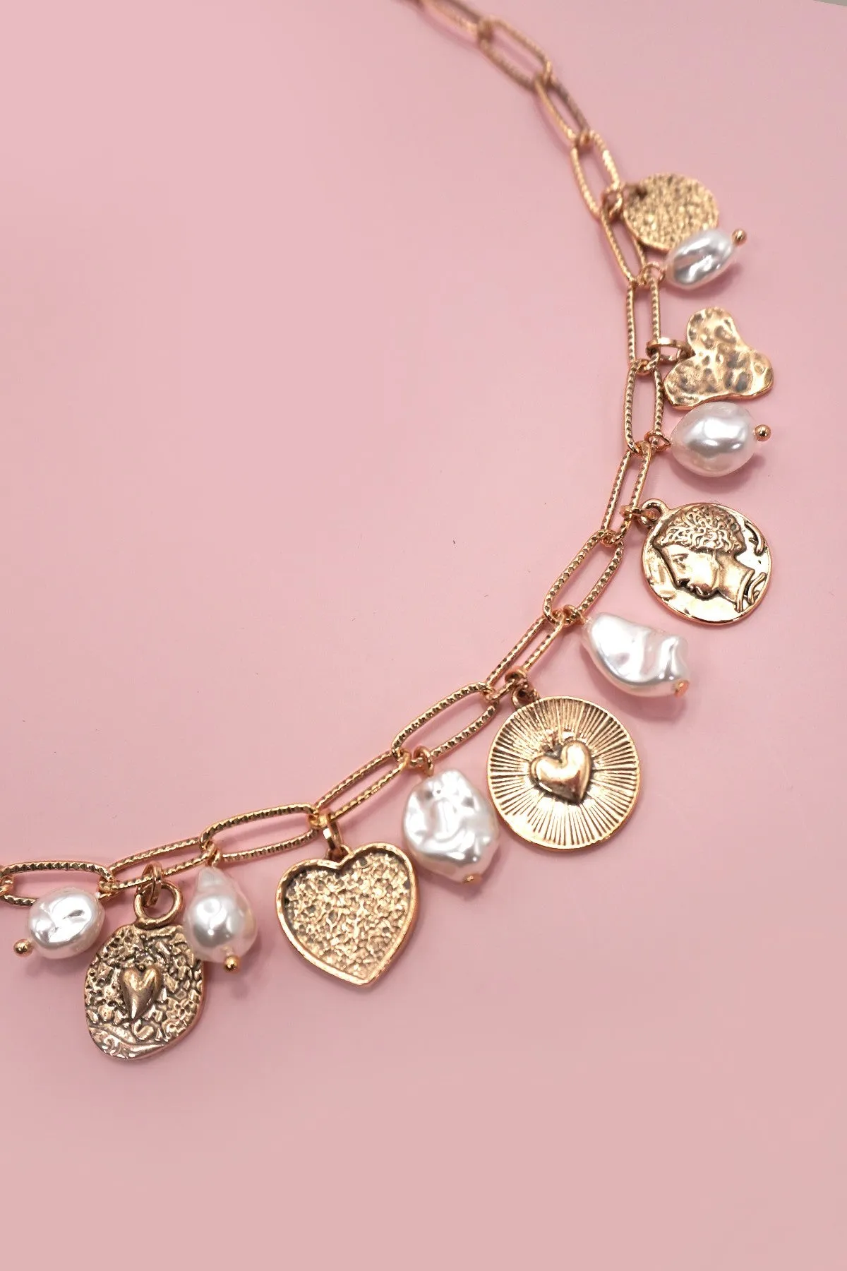 Coin-Charmed Necklace