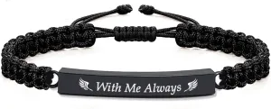 Cremation Jewelry Urn Bracelet for Ashes for Women Men Memorial Human Ashes Keepsake Rope Braided Bracelet Bracelet