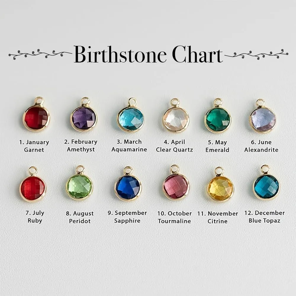 Custom Birthstone Name Necklace for Women  Personalized Jewelry with Any Name or Word, Beautiful Gift for All Occasions