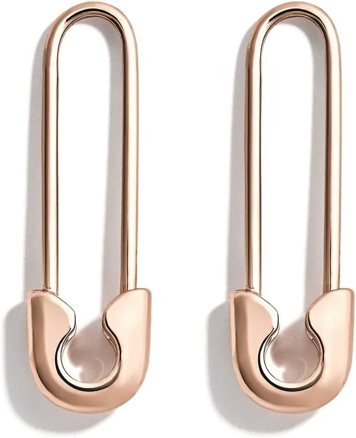 Cute Paper Clip Earrings, Unique Stainless Steel Punk Dangling Earrings for Men, Safety Pin Cartilage Earring For Women, Personalized Fashion Jewelry Gifts