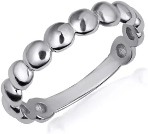 Dainty 925 Sterling Silver 2.1 mm Beaded Style Classical Simple Plain Statement Ring for Women, Available in Sizes 4-12