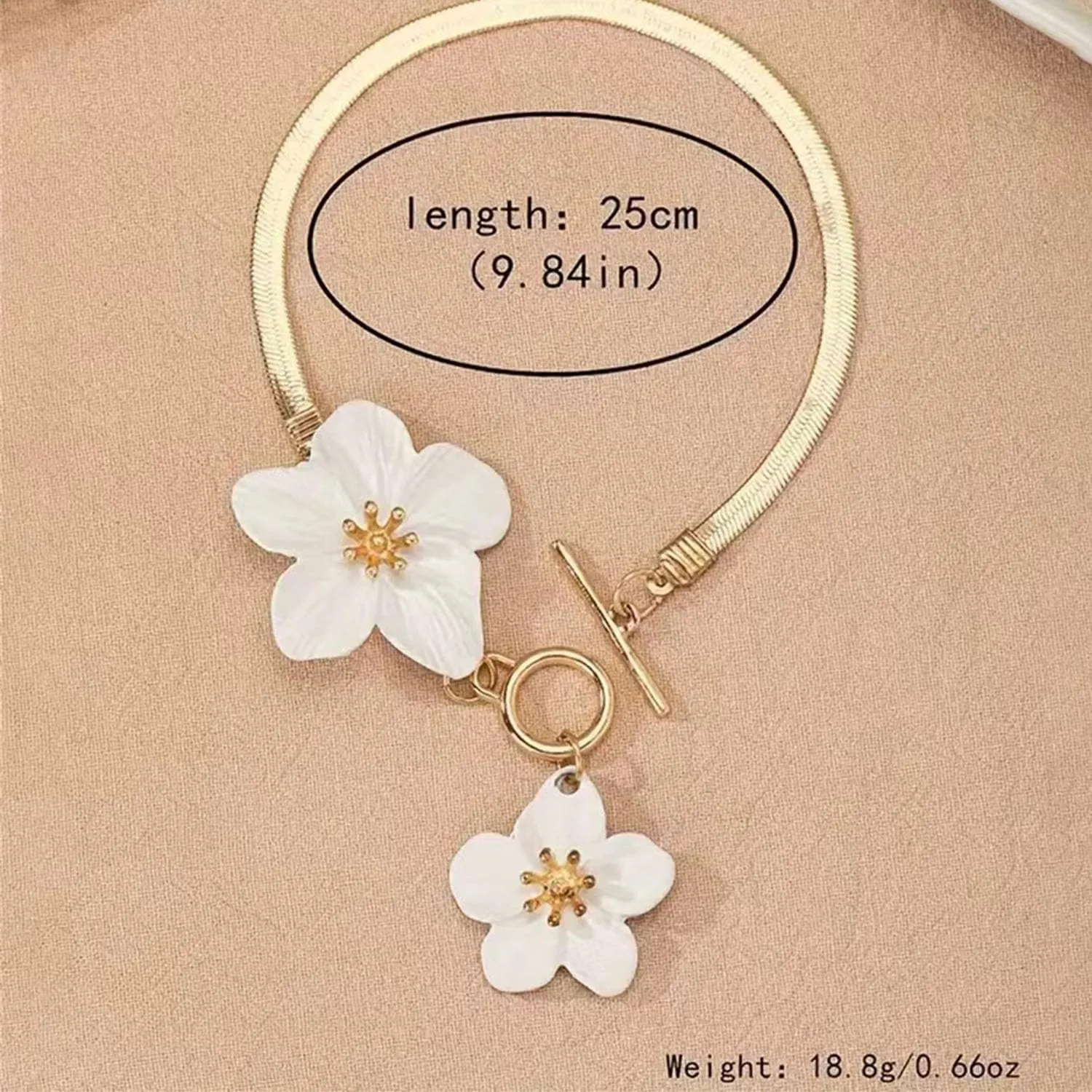 Dainty Gold Anklet for Women Boho Flower Anklets Herringbone Chain Anklet Graceful Women's Anklets Summer Beach Foot Jewelry
