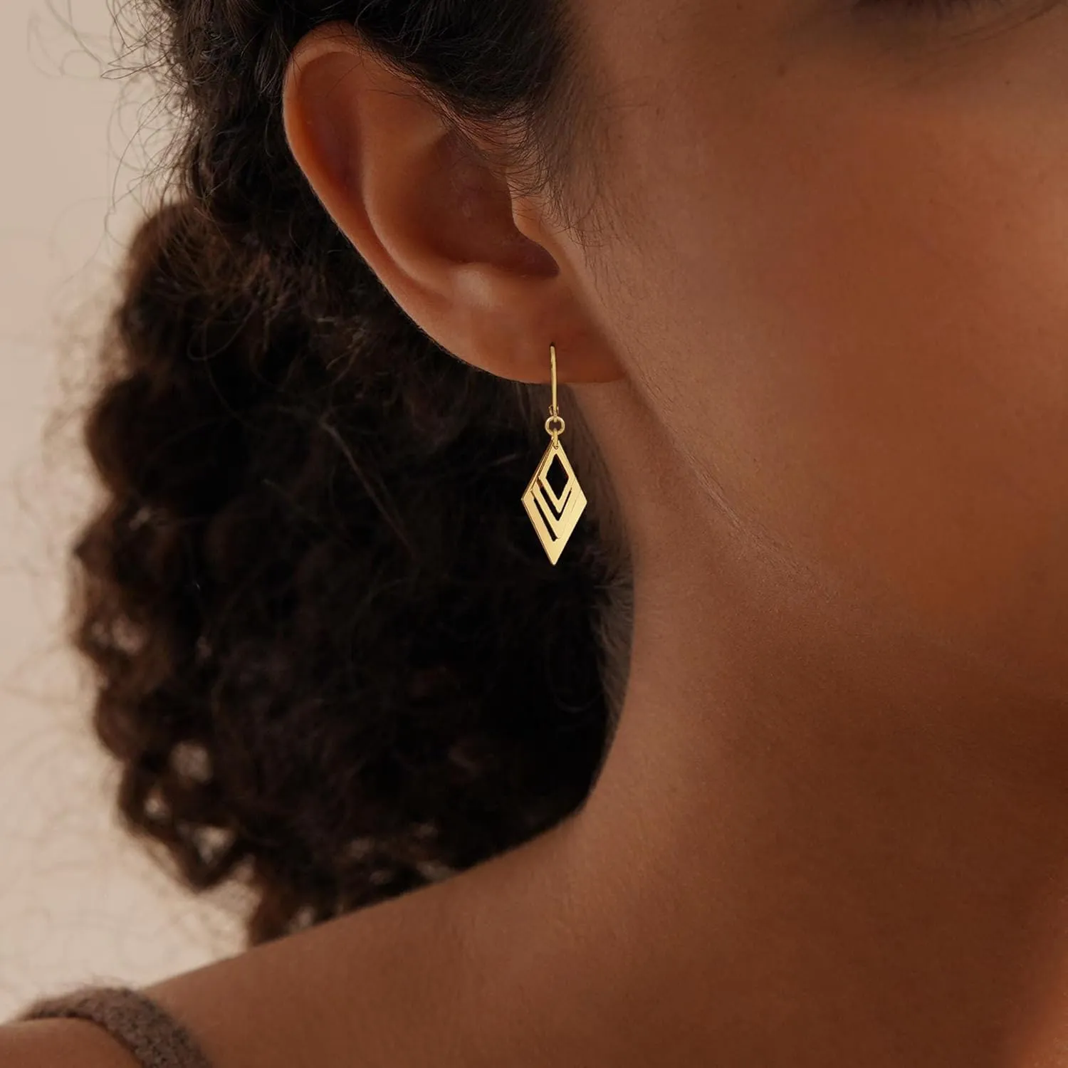 Dangle Earrings For Women,Fashion 14k Gold Plated Drop Earrings Hypoallergenic Gold Leverback Earrings For Women Trendy Gold Jewelry