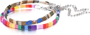 D.Bella Anklets Ankle Bracelets for Women Boho Beach Bracelet for Teen Surfer Wave Anklet Bracelet Jewelry Adjustable Size