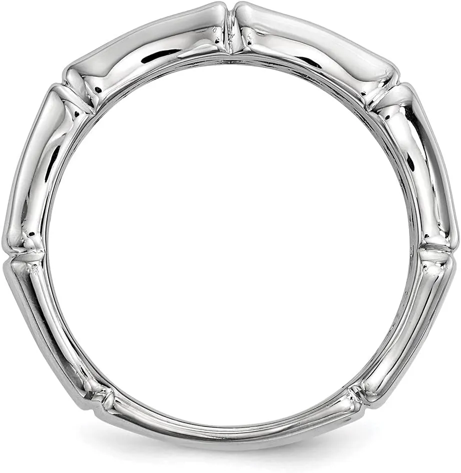 Diamond2Deal Men's 925 Sterling Silver Black Half Eternity Diamond Ring (0.40ct)