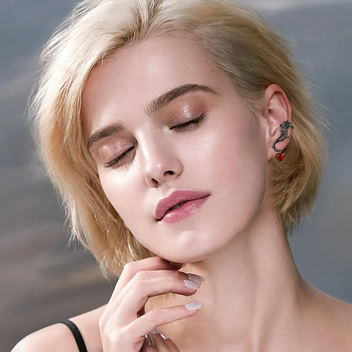 Ear Climbers Earrings for Women Sterling Silver Vintage Ear Crawler Earrings Jewelry Gifts for Women