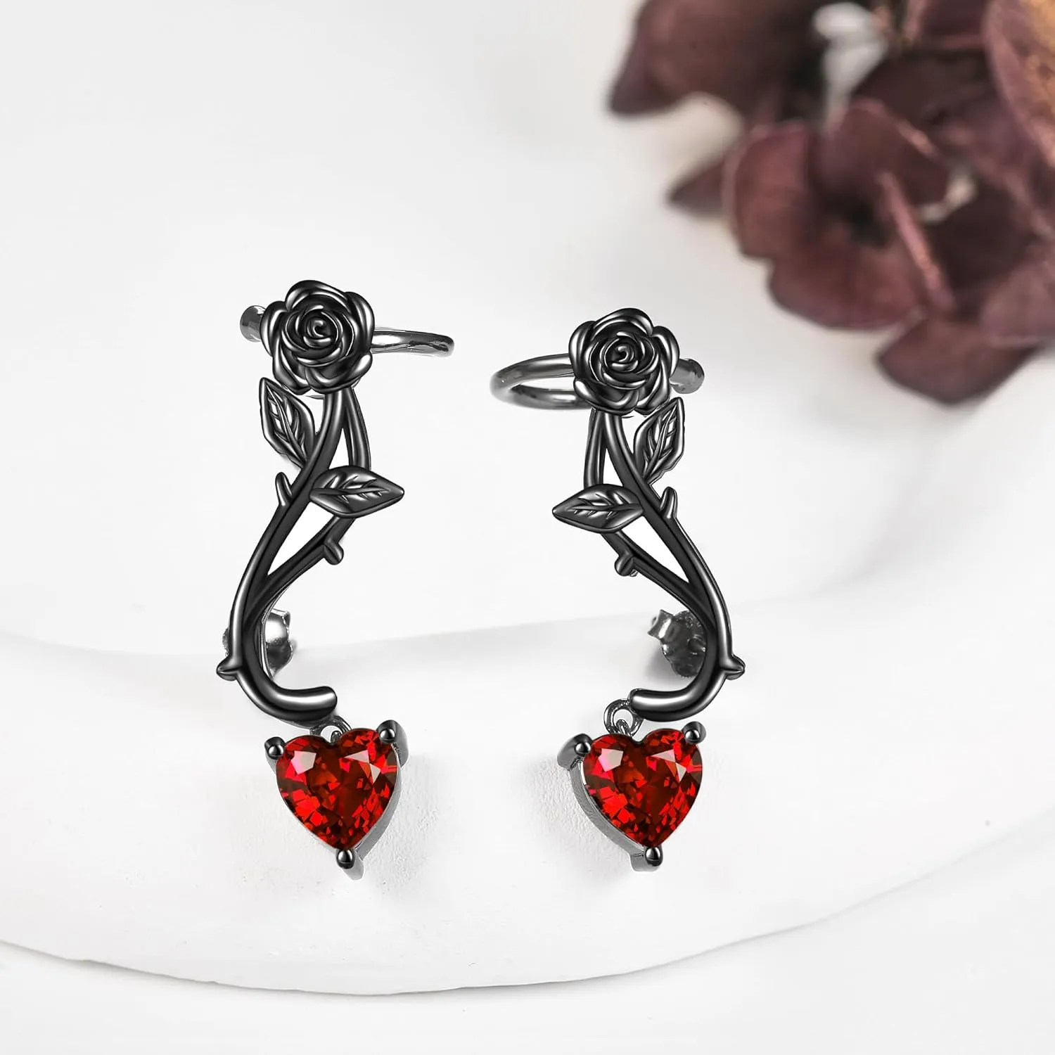 Ear Climbers Earrings for Women Sterling Silver Vintage Ear Crawler Earrings Jewelry Gifts for Women