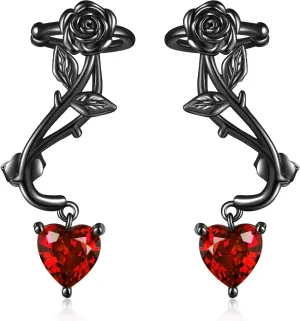 Ear Climbers Earrings for Women Sterling Silver Vintage Ear Crawler Earrings Jewelry Gifts for Women
