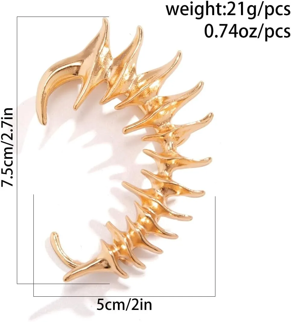 Ear Cuffs for Women, Hook without Pierced Ear Bone Clip Climber Earrings, Butterfly Shaped Ear Clip Wrap Around Earring No Piercing Cuff Earrings for Women