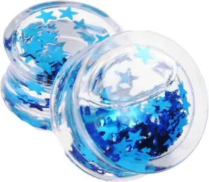 Ear Gauge Tunnels for Women, Acrylic Gauge Earrings Body Piercing Jewelry Ear Gauges With Water and Star Shape Unique Gifts