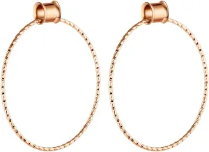 Ear Gauges Earrings, Stainless Steel Gauges for Ears Body Piercing Jewelry Tunnels With Big Hoop Dangle Unique Gifts for Women