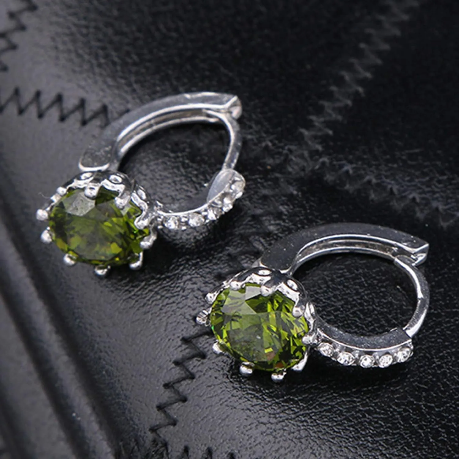 Earring Hoop Stud Drop & Dangle, Women Round Cubic Zirconia Inlaid Huggie Hoop Earings Piercing Jewelry Gift for Women Teen Girls Birthday Christmas Friends Gift