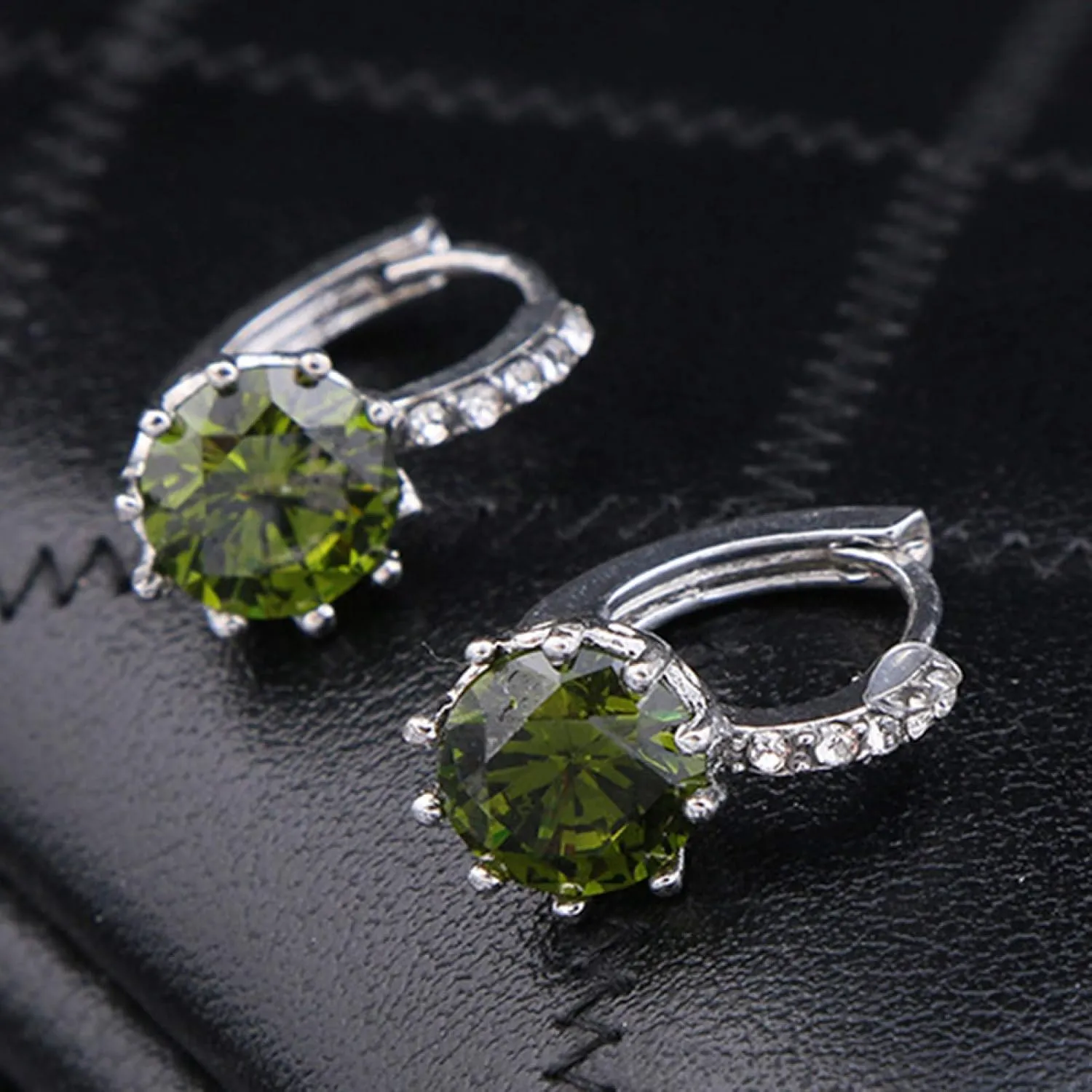 Earring Hoop Stud Drop & Dangle, Women Round Cubic Zirconia Inlaid Huggie Hoop Earings Piercing Jewelry Gift for Women Teen Girls Birthday Christmas Friends Gift