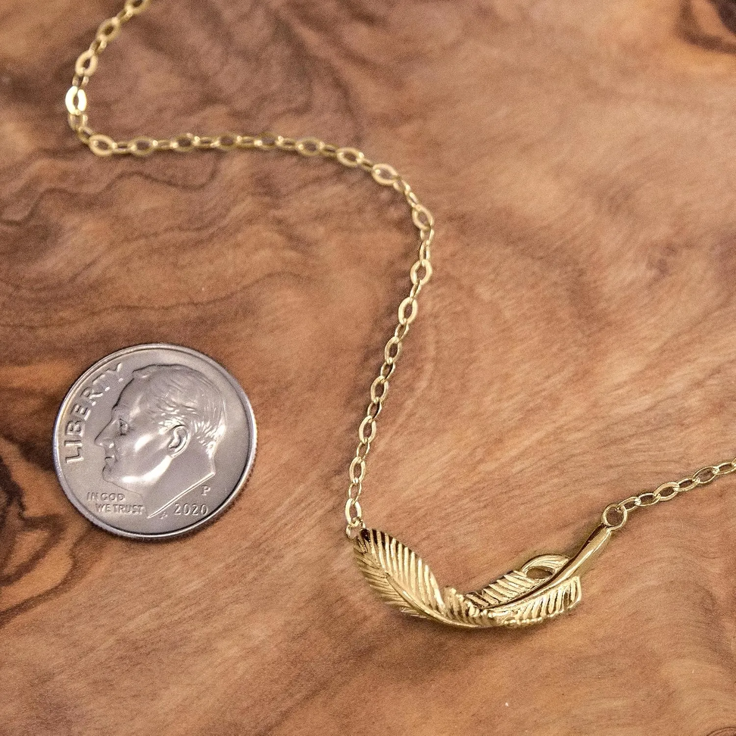 EFYTAL Friend Gifts for Women, Sterling Silver or Gold Plated Feather Friendship Necklace, Retirement Gifts for Women, Coworker Leaving Gifts, Long Distance Relationship