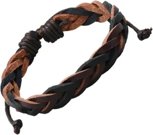 Elegant Mens Bracelet Braided Leather String Bracelet Unique Design for Occasions