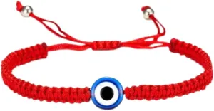 Evil Eye Weaving Bracelet Handmade String Charm Jewelry Amulet for Protection and Luck present for Women and Men