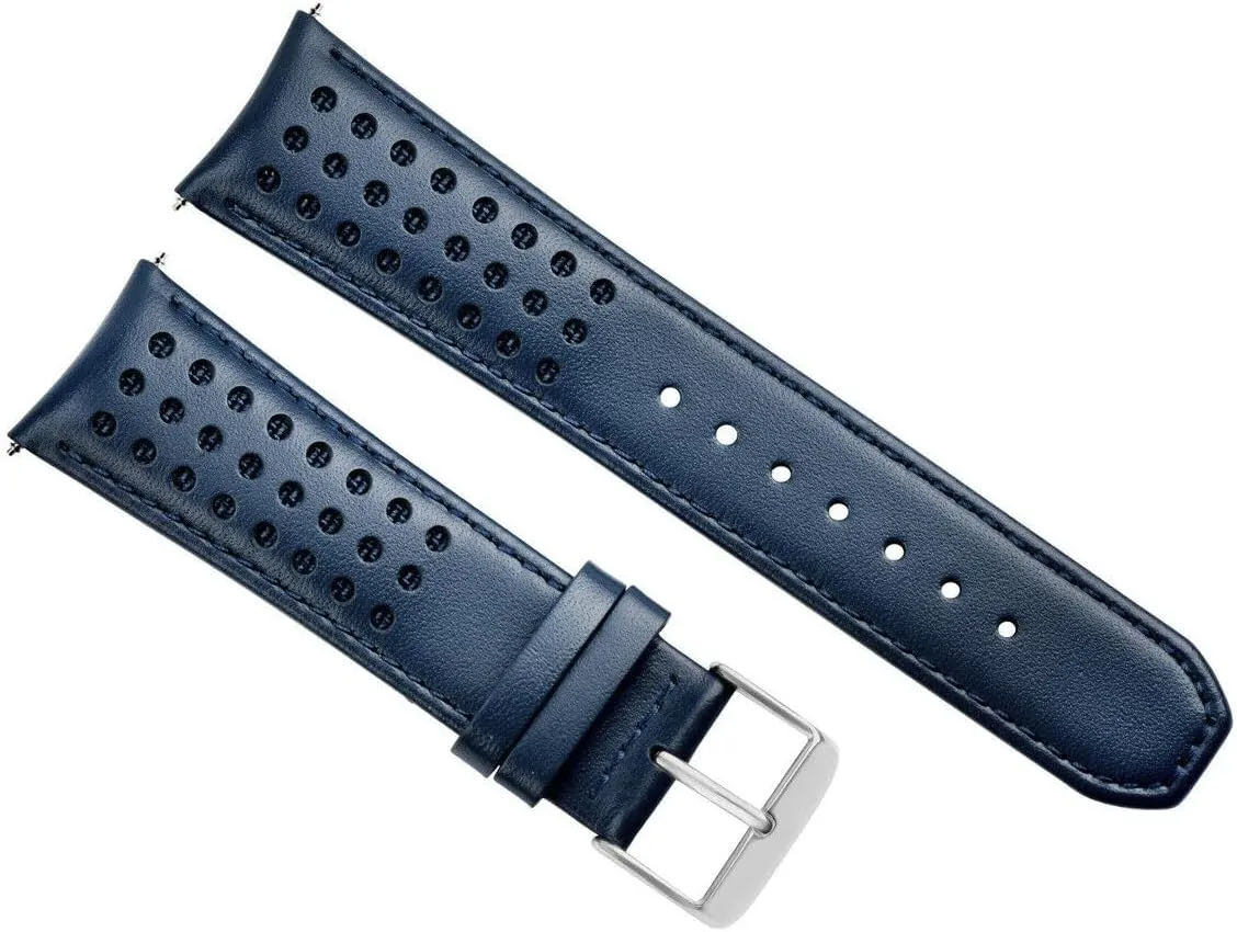 Ewatchparts 23mm Leather Watch Band Strap Compatible With Citizen AT8020-03L H800-S081165 Blue Angels