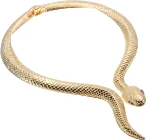 Fashion Silver Gold Rose Gold Adjustable Snake Crocodile Scorpion Chain Choker Collar Statement Bib Necklace Jewelry for Women
