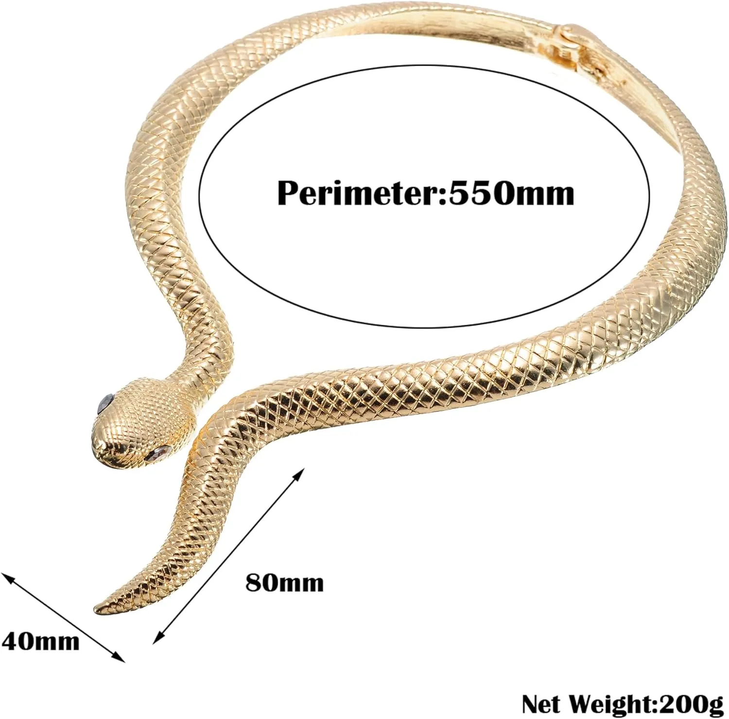 Fashion Silver Gold Rose Gold Adjustable Snake Crocodile Scorpion Chain Choker Collar Statement Bib Necklace Jewelry for Women